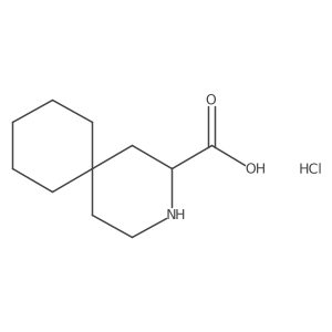 3-Azaspiro[5.5]undecane-2-carboxylic acid hydrochloride结构式