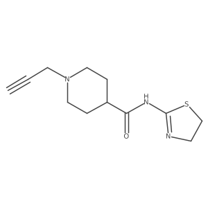 N-(4,5-dihydro-1,3-thiazol-2-yl)-1-(prop-2-yn-1-yl)piperidine-4-carboxamide结构式