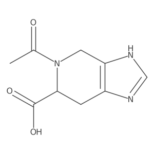 (6R)-5-acetyl-1H,4H,5H,6H,7H-imidazo[4,5-c]pyridine-6-carboxylic acid Structure