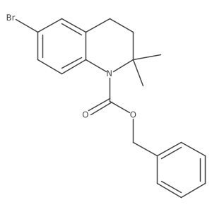 Benzyl 6-bromo-2,2-dimethyl-1,2,3,4-tetrahydroquinoline-1-carboxylate结构式