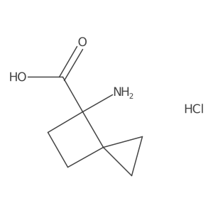 4-Aminospiro[2.3]hexane-4-carboxylic acid hydrochloride结构式