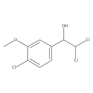 2,2-Dichloro-1-(4-chloro-3-methoxyphenyl)ethanol Structure