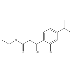 Ethyl 3-(2-bromo-4-isopropylphenyl)-3-hydroxypropanoate Structure