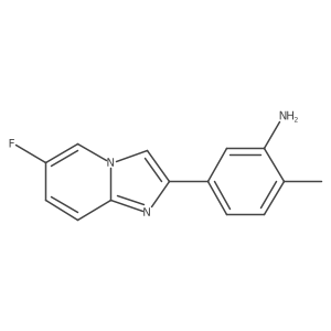 5-{6-Fluoroimidazo[1,2-a]pyridin-2-yl}-2-methylaniline结构式