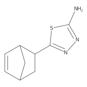 5-(2-Bicyclo[2.2.1]hept-5-enyl)-1,3,4-thiadiazol-2-amine结构式