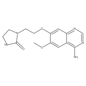 4-Amino-6-methoxy-7-[2-(2-oxoimidazolidin-1-yl)ethoxy]quinazoline结构式