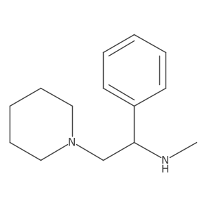 N-methyl-1-phenyl-2-(piperidin-1-yl)ethanamine Structure