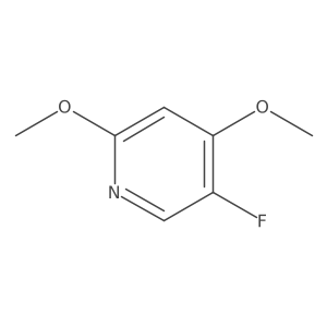 2,4-Dimethoxy-5-fluoropyridine结构式