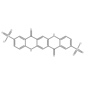 5,7,12,14-Tetrahydro-7,14-dioxoquino[2,3-b]acridine-2,9-disulfonyl dichloride Structure