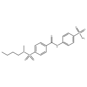 4-(N-butyl-N-methylsulfamoyl)-N-(4-sulfamoylphenyl)benzamide结构式