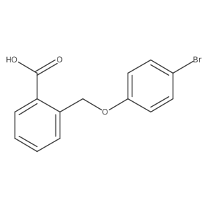 2-[(4-bromophenoxy)methyl]benzoic acid Structure