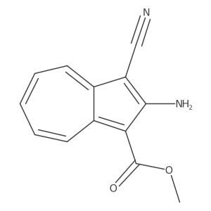 Methyl 2-amino-3-cyano-1-azulenecarboxylate Structure