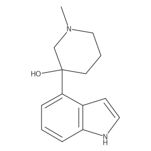 1-methyl-3-(1H-indol-4-yl)-3-piperidinol Structure