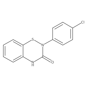 2-(4-Chlorophenyl)-2H-benzo[e][1,2,4]thiadiazin-3(4H)-one Structure