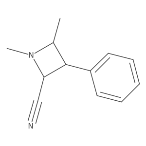 (2R,3S,4R)-1,4-Dimethyl-3-phenylazetidine-2-carbonitrile结构式