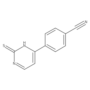 4-(1,2-Dihydro-2-thioxo-4-pyrimidinyl)benzonitrile结构式