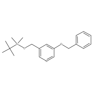 3-[[[(1,1-Dimethylethyl)dimethylsilyl]oxy]methyl]-5-(phenylmethoxy)pyridine Structure