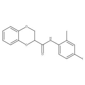 N-(4-iodo-2-methylphenyl)-2,3-dihydro-1,4-benzodioxine-2-carboxamide Structure