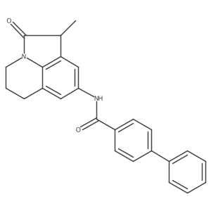 N-(1-methyl-2-oxo-2,4,5,6-tetrahydro-1H-pyrrolo[3,2,1-ij]quinolin-8-yl)-[1,1'-biphenyl]-4-carboxamide Structure