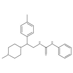 1-(2-(4-Methylpiperazin-1-yl)-2-(p-tolyl)ethyl)-3-phenylurea Structure