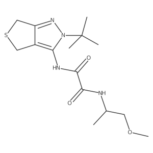 N1-(2-(tert-butyl)-4,6-dihydro-2H-thieno[3,4-c]pyrazol-3-yl)-N2-(1-methoxypropan-2-yl)oxalamide Structure