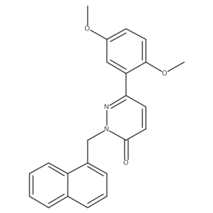 6-(2,5-dimethoxyphenyl)-2-(naphthalen-1-ylmethyl)pyridazin-3(2H)-one Structure
