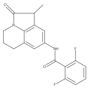 2,6-Difluoro-N-(3-methyl-2-oxo-1-azatricyclo[6.3.1.04,12]dodeca-4,6,8(12)-trien-6-yl)benzamide结构式