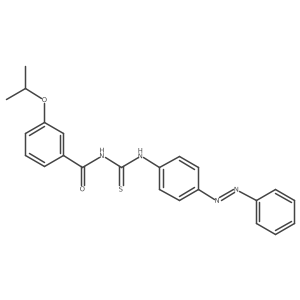 Benzamide, 3-(1-methylethoxy)-N-[[[4-(2-phenyldiazenyl)phenyl]amino]thioxomethyl]-结构式