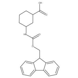 FMoc-cis-3-aminocyclohexane-1-carboxylic acid Structure