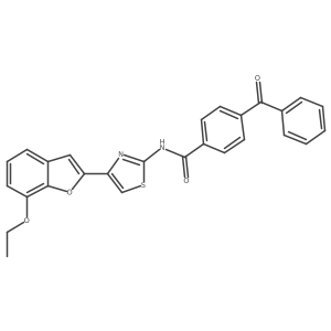 4-benzoyl-N-(4-(7-ethoxybenzofuran-2-yl)thiazol-2-yl)benzamide Structure