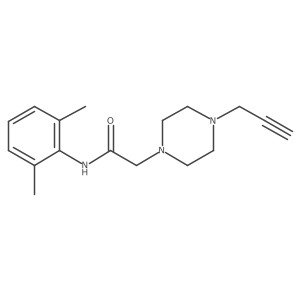 N-(2,6-dimethylphenyl)-2-[4-(prop-2-yn-1-yl)piperazin-1-yl]acetamide结构式