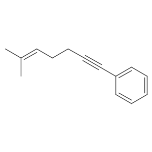 (6-Methyl-5-hepten-1-yn-1-yl)benzene Structure