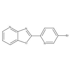 2-(5-Bromo-2-pyridinyl)[1,3]oxazolo[4,5-b]pyridine结构式