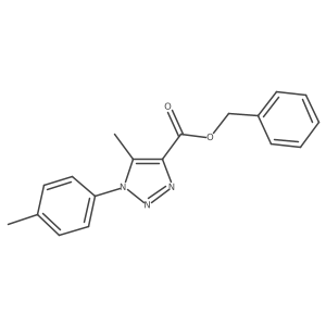 benzyl 5-methyl-1-(4-methylphenyl)-1H-1,2,3-triazole-4-carboxylate Structure