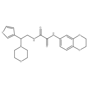 N1-(2,3-dihydrobenzo[b][1,4]dioxin-6-yl)-N2-(2-morpholino-2-(thiophen-3-yl)ethyl)oxalamide Structure