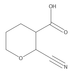 2-Cyanooxane-3-carboxylic acid Structure