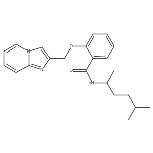 2-(Imidazo[1,2-a]pyridin-2-ylmethoxy)-N-(5-methylhexan-2-yl)benzamide结构式