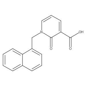 1-(Naphthalen-1-ylmethyl)-2-oxo-1,2-dihydropyridine-3-carboxylic acid Structure