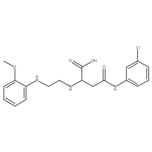 4-((3-Chlorophenyl)amino)-2-((2-((2-methoxyphenyl)amino)ethyl)amino)-4-oxobutanoic acid结构式