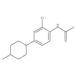 N-[2-Chloro-4-(4-methyl-1-piperazinyl)phenyl]acetamide Structure