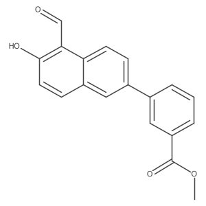 Methyl 3-(5-formyl-6-hydroxy-2-naphthalenyl)benzoate Structure