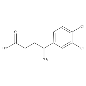 4-Amino-4-(3,4-dichlorophenyl)butanoic acid结构式