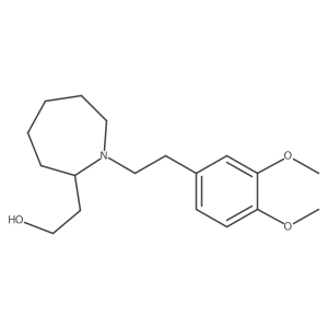 N-[2-(3,4-dimethoxy-phenyl)-ethyl]-2-(2-hydroxyethyl)-hexahydro-azepine结构式