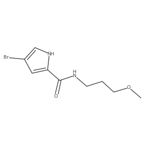 4-bromo-N-(3-methoxypropyl)-1H-pyrrole-2-carboxamide Structure
