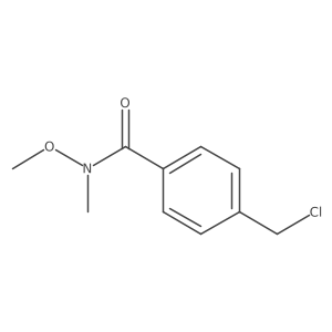 4-(chloromethyl)-N-methoxy-N-methylbenzamide结构式