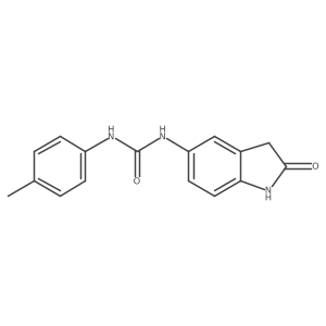 1-(2-Oxoindolin-5-yl)-3-(p-tolyl)urea Structure