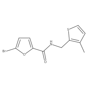 Cc1ccsc1CNC(=O)c1ccc(Br)o1结构式