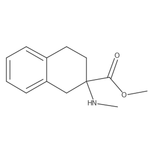 Methyl 2-(methylamino)-1,2,3,4-tetrahydronaphthalene-2-carboxylate Structure
