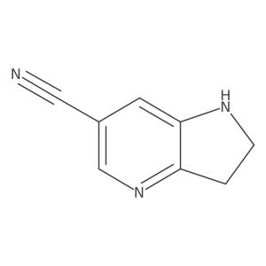 2,3-dihydro-1H-pyrrolo[3,2-b]pyridine-6-carbonitrile Structure