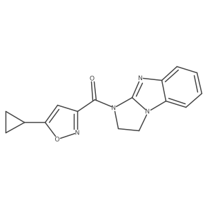 (5-cyclopropylisoxazol-3-yl)(2,3-dihydro-1H-benzo[d]imidazo[1,2-a]imidazol-1-yl)methanone Structure